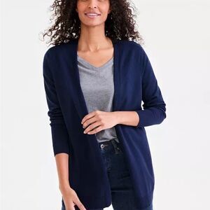 Navy Blue Women's Cardigan Sweater
